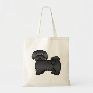 Tote Bag Illustration de chien de dessin animé mignon Shih