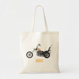 Tote Bag Illustration de Chopper Motorcycle 1950