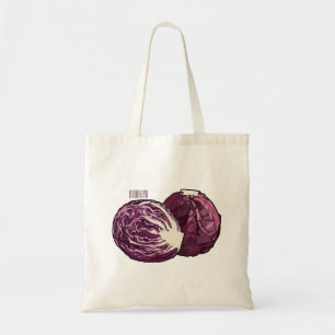 Tote Bag Illustration de chou rouge