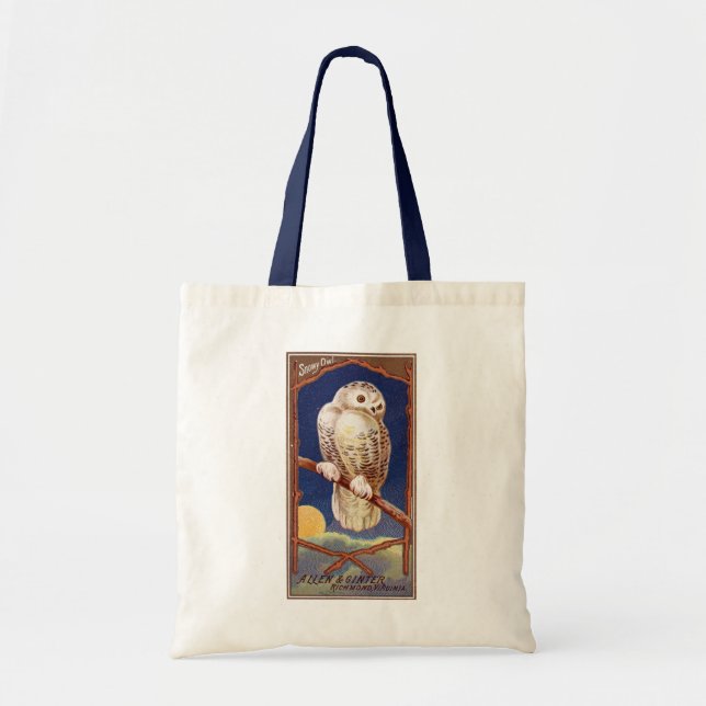Tote Bag Illustration de chouette vintage (Devant)