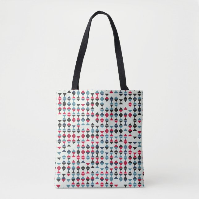 Tote Bag Illustration de conception de motif géométrique tr (Devant)