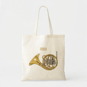 Tote Bag Illustration de corne française