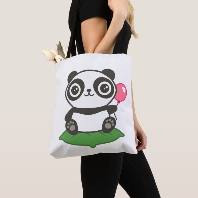 Tote Bag Illustration de Cute Panda (De près)