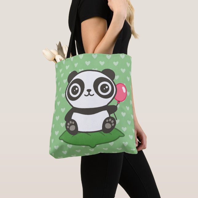 Tote Bag Illustration de Cute Panda (De près)
