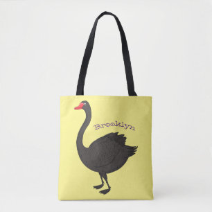 Tote Bag Illustration de cygne noir