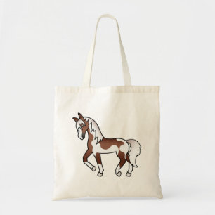 Tote Bag Illustration de dessin animé de cheval trotteur Pi