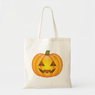 Tote Bag Illustration de dessin animé de citrouille d'Hallo