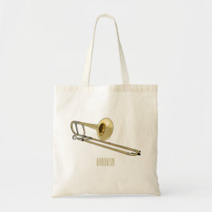 Tote Bag Illustration de dessin animé de Trombone