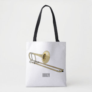 Tote Bag Illustration de dessin animé de Trombone