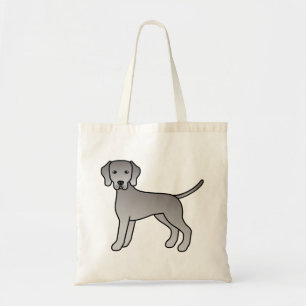 Tote Bag Illustration de dessin animé mignon de chien Weima