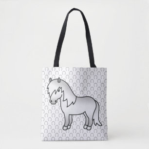Tote Bag Illustration de dessin animé mignon de poney Shetl