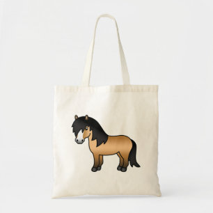 Tote Bag Illustration de dessin animé mignon de poney Shetl