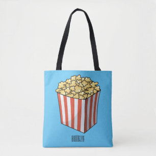 Tote Bag Illustration de dessin animé Popcorn