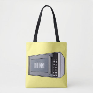 Tote Bag Illustration de dessin sur micro-ondes