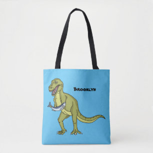 Tote Bag Illustration de dinosaure T rex drôle