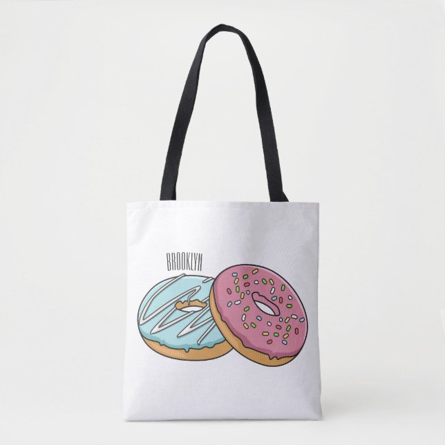 Tote Bag Illustration de Donut (Devant)