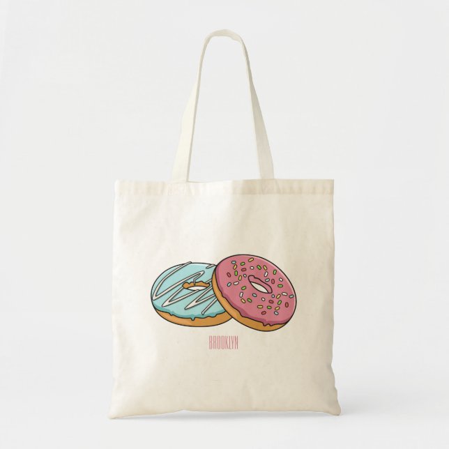 Tote Bag Illustration de Donut (Devant)