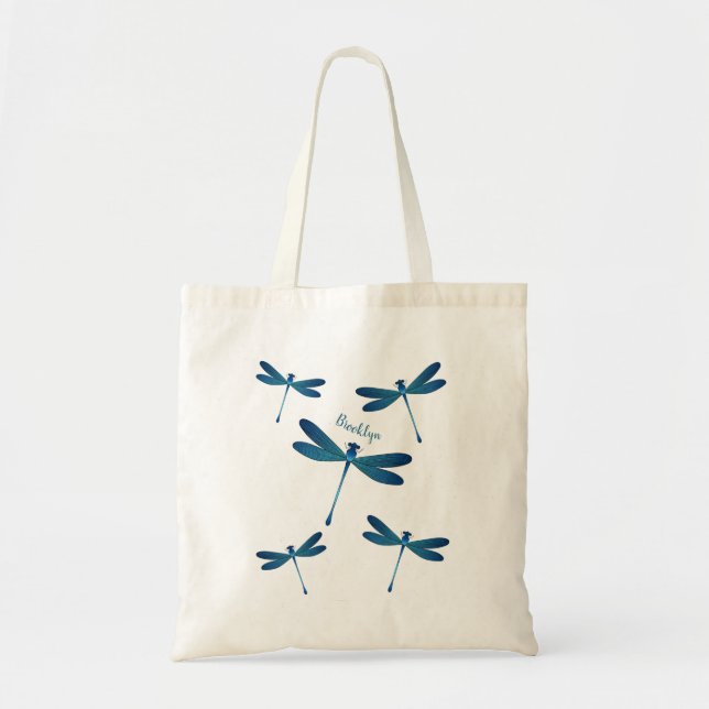 Tote Bag Illustration de dragonfly (Devant)