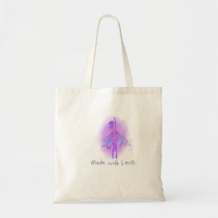 Tote Bag Illustration de fantaisie de fée rose violet mysti