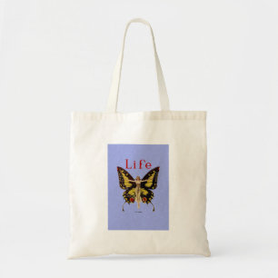 Tote Bag Illustration de femme volant papillon Flapper
