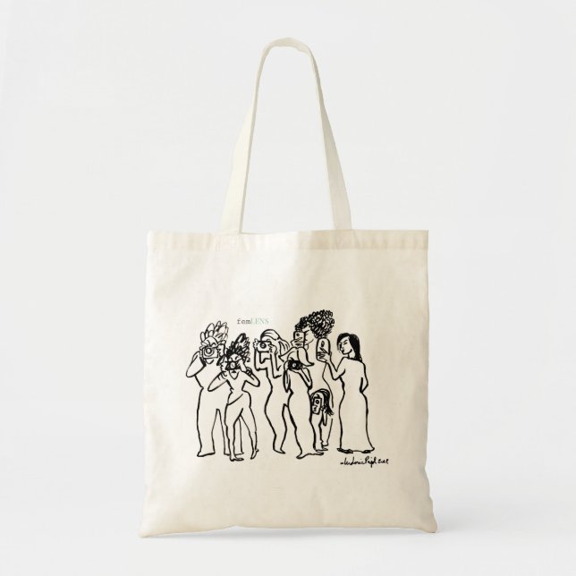 Tote Bag Illustration de femmes photographes (Devant)