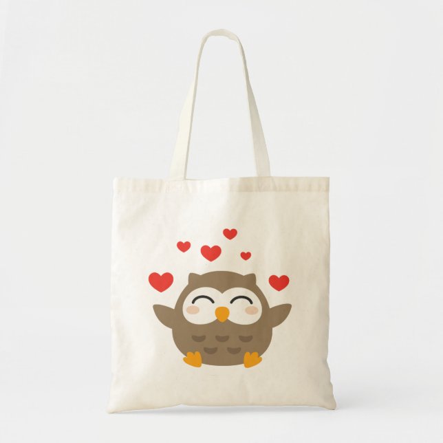 Tote Bag Illustration de I Owl You (Devant)