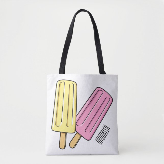 Tote Bag Illustration de Ice pop (Devant)