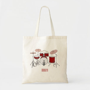 Tote Bag Illustration de kit de batterie