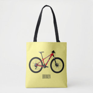 Tote Bag Illustration de la bande dessinée de vélo