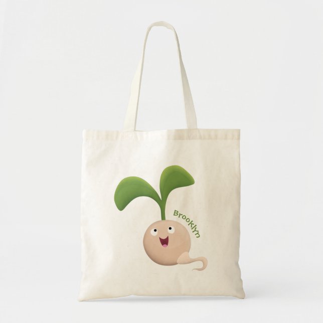 Tote Bag Illustration de la caricature de la gerbe de grain (Devant)