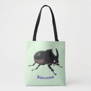 Tote Bag Illustration de la caricature du dendroctone du rh