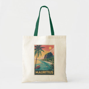 Tote Bag Illustration de la côte de Maurice Art de voyage v
