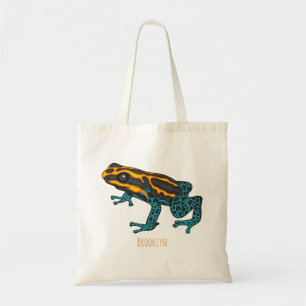 Tote Bag Illustration de la grenouille à fléchettes de pois