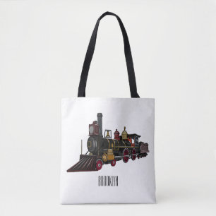 Tote Bag Illustration de la locomotive à vapeur