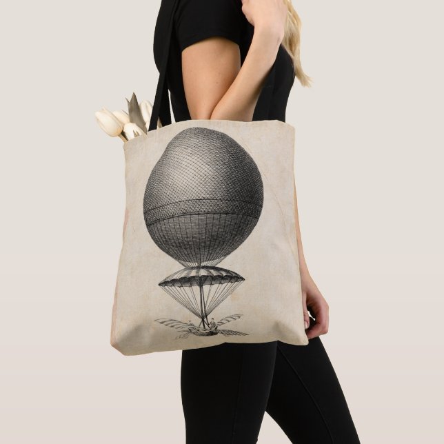 Tote Bag Illustration de la machine volante antique (De près)