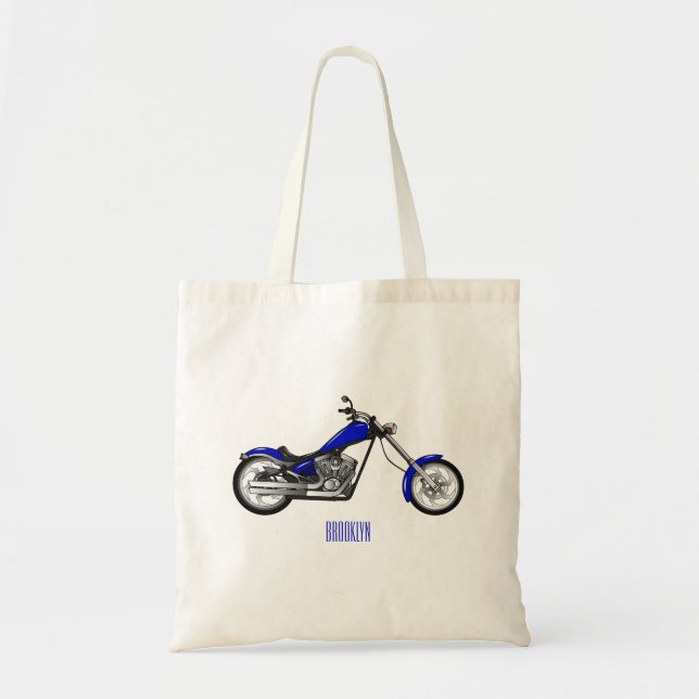 Tote Bag Illustration de la moto à hélico (Devant)