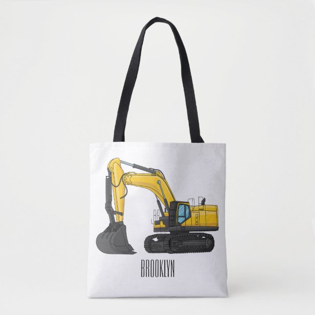 Tote Bag Illustration de la pelle Crawler (Devant)