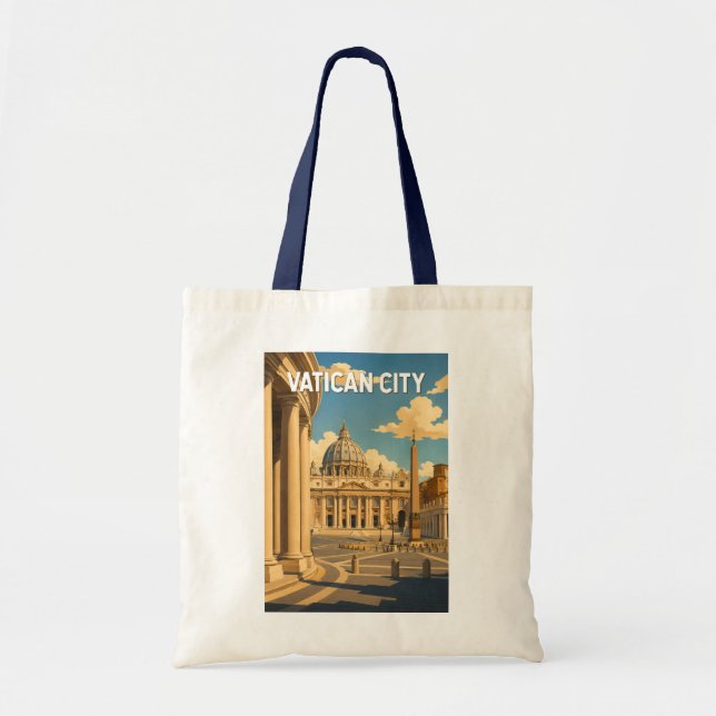 Tote Bag Illustration de la place Saint-Pierre de la Cité d (Devant)