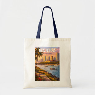 Tote Bag Illustration de la skyline de Manille Philippines