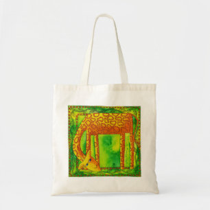 Tote Bag Illustration de l'aquarelle de girafe à motifs