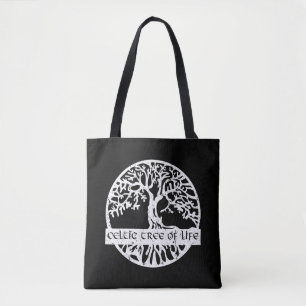Tote Bag Illustration de l'arbre de vie celtique Yggdrasil 