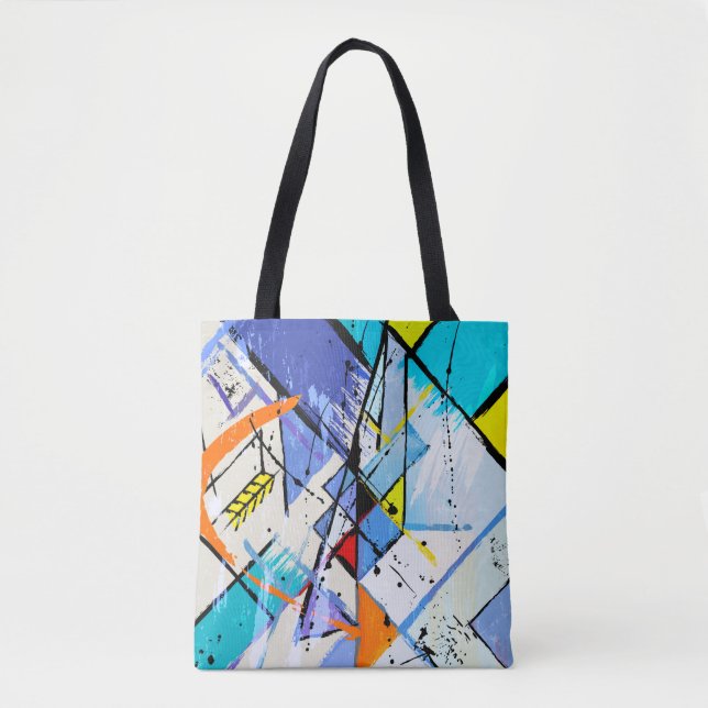 Tote Bag Illustration de l'arrière - plan abstrait, avec tr (Devant)