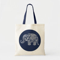 Illustration De L'Éléphant De Paisley Blanc Sur Le