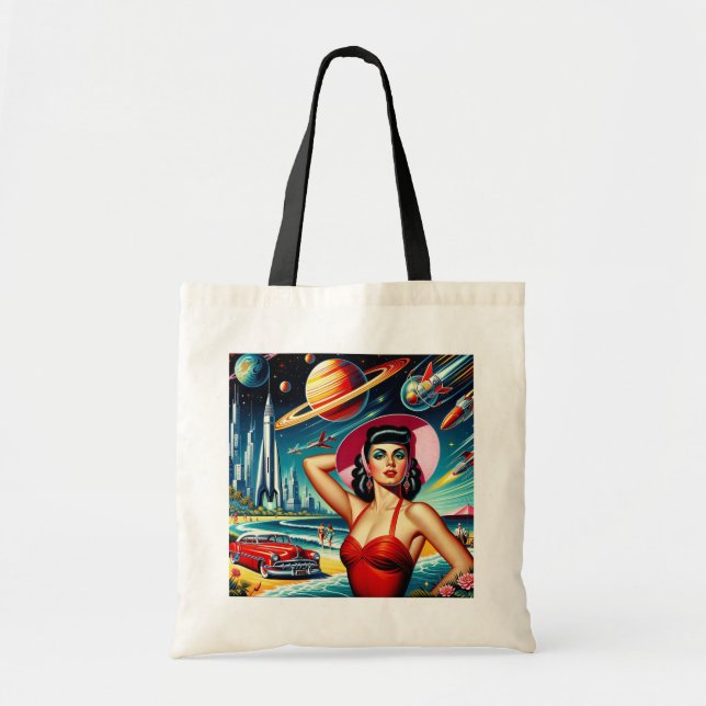 Tote Bag Illustration de l'espace cosmique (Devant)
