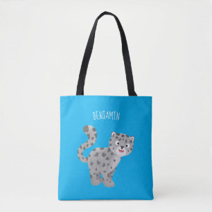 Tote Bag Illustration de mignon léopard des neiges