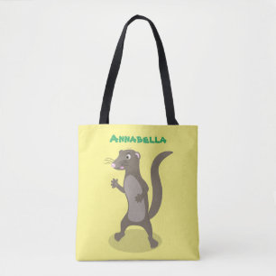 Tote Bag Illustration de mignonne mangouste