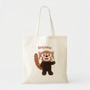 Tote Bag Illustration de panda rouge mignon