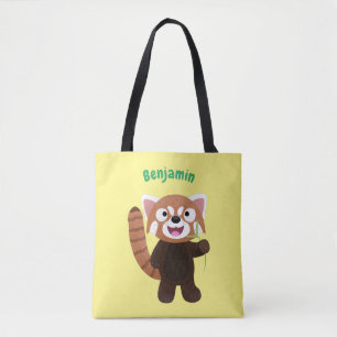 Tote Bag Illustration de panda rouge mignon