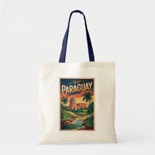 Tote Bag Illustration de paysage paraguayen Art de voyage v