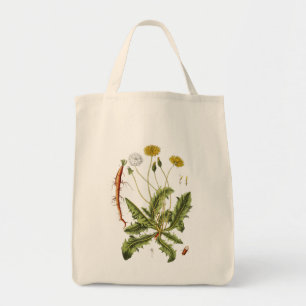 Tote Bag Illustration de pissenlit vintage
